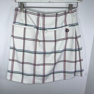 Tory Sport Plaid Print Mini Skirt Women size XS